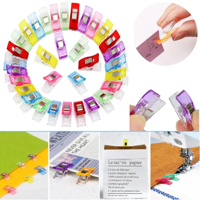 Jindi 60PCS Sewing Clip, Universal Quilting Clip Color Quilting Needle