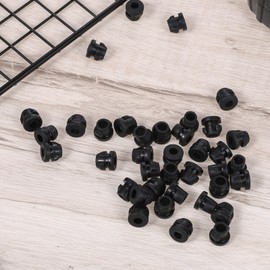 Pegboard Hook Locks, 120PCS Black Peg Hook Stopper Locking Shelf Pegs Hook Stoppers from Falling off Pegboard Clips Spacer Hooks Pegboard Organizer Accessories for 1/4 Inch Hanging Tool Hooks