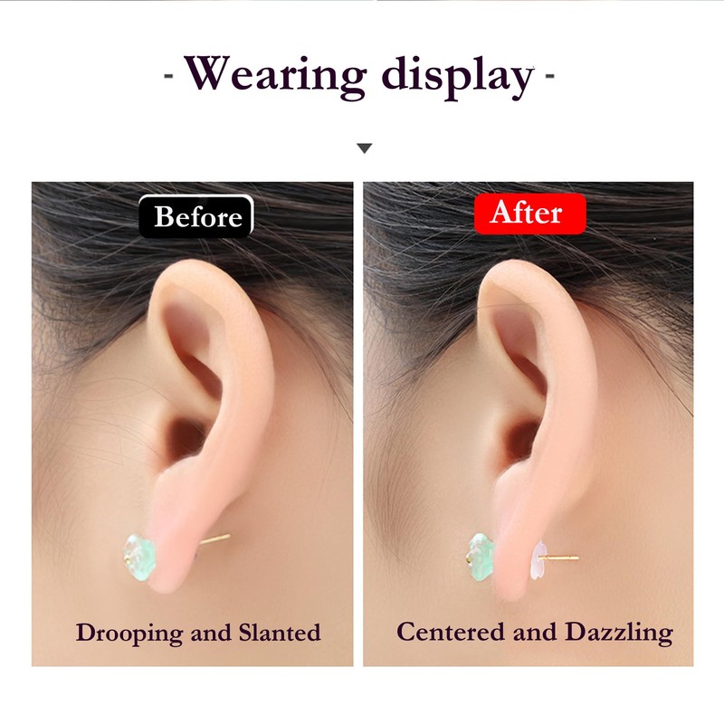 Clear Ear Lobe Support Patches for Earrings - Comfortable and
