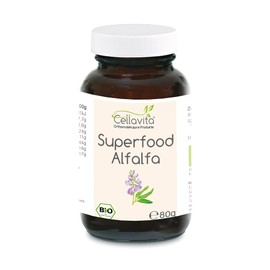Cellavita Superfood Alfalfa | Organic & Vegan | Made in Germany | (80 g)