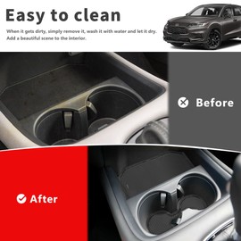 Auovo (Honda New ZR-V/ZRV RZ3, RZ4, RZ5, RZ6, RZ Series, April 2023 and up), Interior Rubber Mat, Rubber Mat, Door Pocket Mat, Console Mat, Anti-Slip, Backside Anti-Slip, Interior Custom Parts,