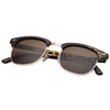 grinderPUNCH - Polarized Hamilton Premium Club Half Frame Sunglasses Tortoise