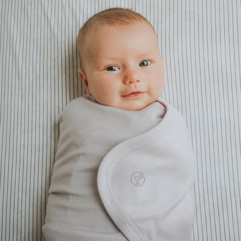 Woolino Baby Swaddle Blanket, 100% Merino Wool Receiving Blanket for