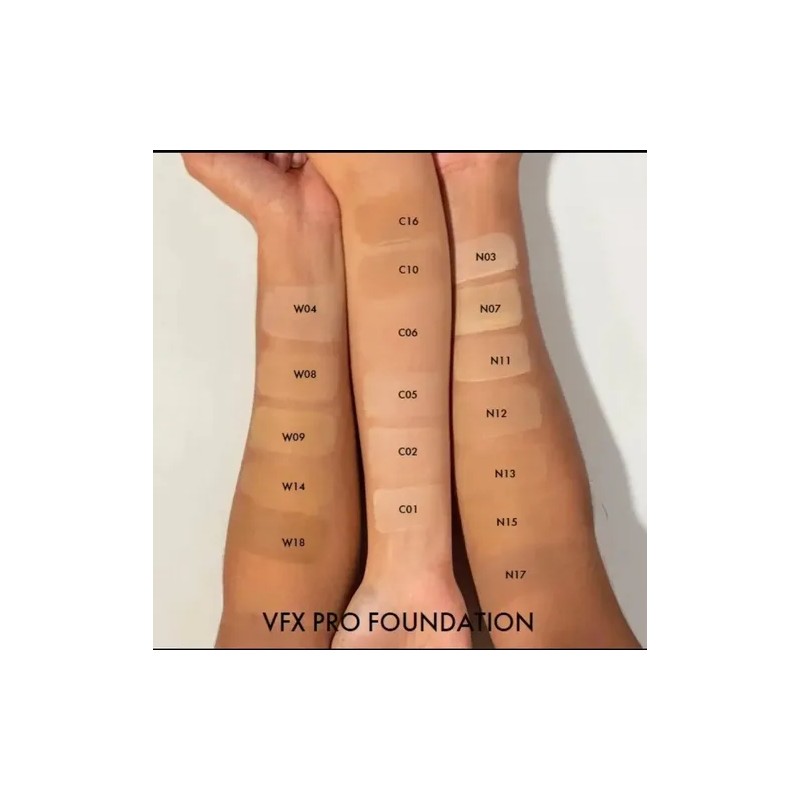 Vfx Pro Fundation Base De Maquillaje Liquida Buff 10