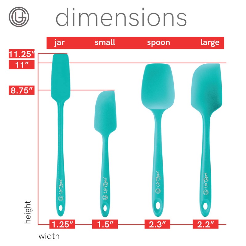 UpGood Silicone Spatula Set 600°F - High Heat Resistant Nonstick,
