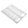 Healeved Eyebrow Stencil Eyebrow Stamp Eyebrow Template Brow Drawing Stencil