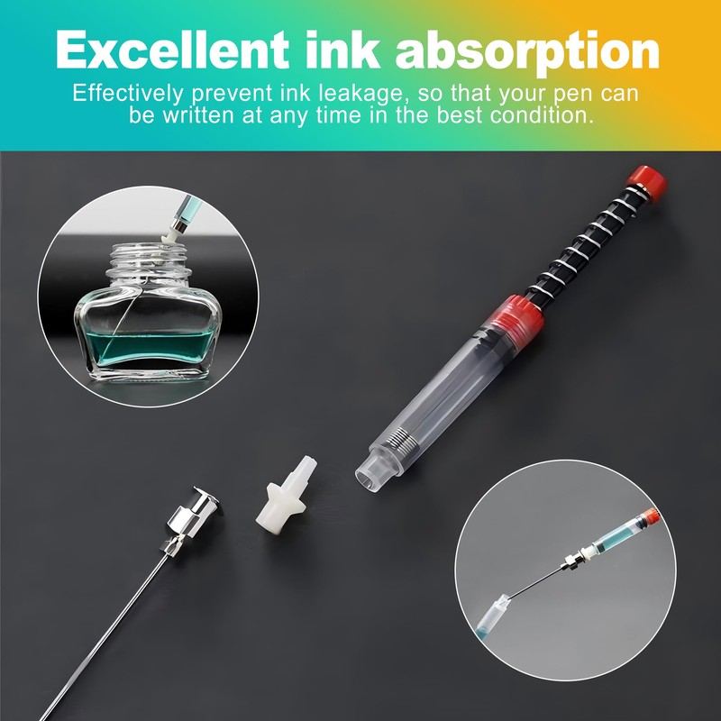 KornaDoz 5 Pack Syringes with Blunt Tip Needles for Glue,