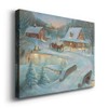 Renditions Gallery Country Winter Wall Art, Picturesque Christmas Scene, People