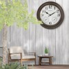 Presentime & Co. 26" Clifton in/Outdoor Farmhouse Clock with Thermometer