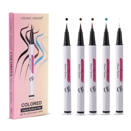 Universo en Linea Set Delineador De Colores Punta Fina Larga Duración 5pz
