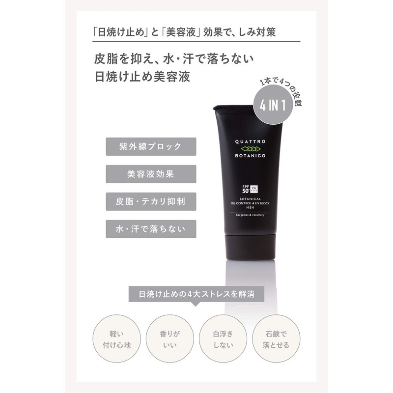 Fathers Day Quattro Botanico (Men's Gift, All-in-One Lotion, Face Wash,