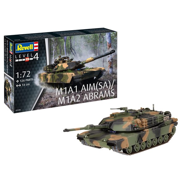 Revell 03346 M1A2 Abrams Tank 1:72 Scale Model Kit
