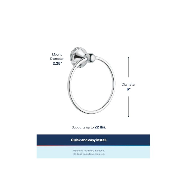 Moen Preston Collection - Anillo de Toalla de Mano de