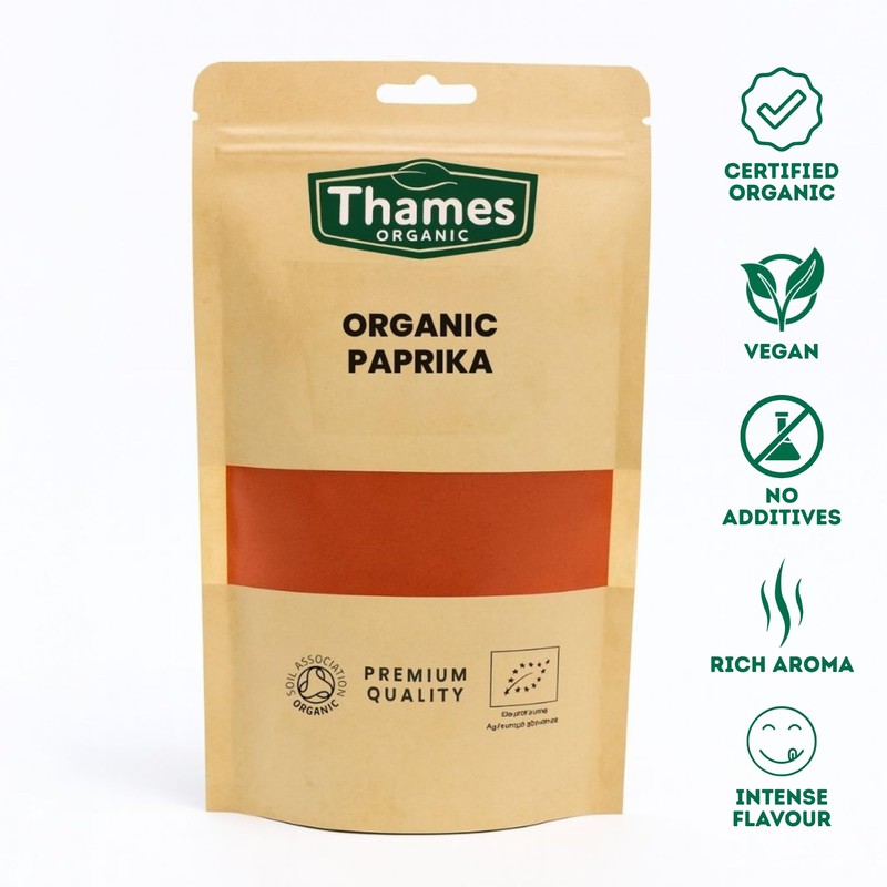 Organic Paprika-Certified Organic, Non-GMO, Vegan, No Additives, No Preservatives, Resealable