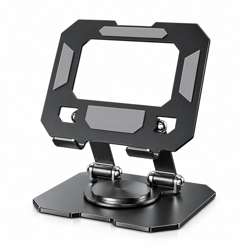 Foldable Tablet & Phone Stand for Desktop Use – 360°