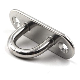 304 Stainless Steel Eye Pad Plate Anchor Mount 5/16" 8mm Great for Yoga Swings Hammocks/Boat Rigging/Marine Deck Hardware/Suspension Training Straps