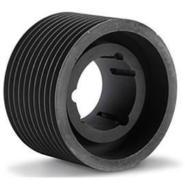 PVJ106X4.1610 Ametric® Poly V Pulley, Metric J Profile, 4 Grooves, 106 mm Pitch Diameter, Bored for a 1610 Taper Lock Bushing, (Mfg Code 1-023)