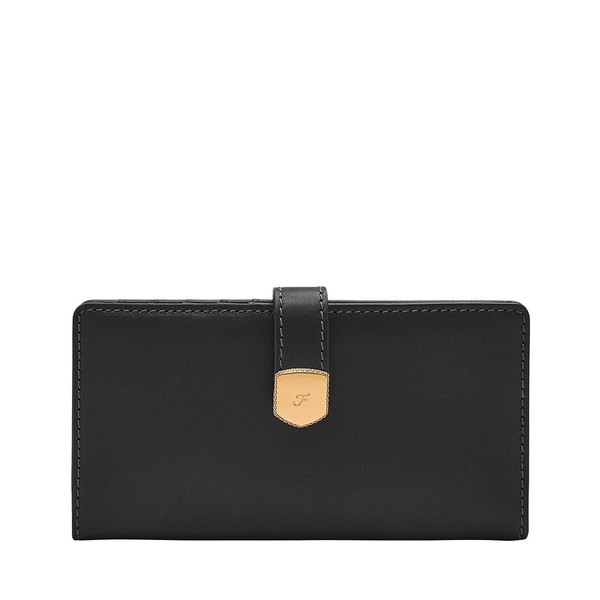 Fossil Lennox Bi-Fold Wallet, black, Casual