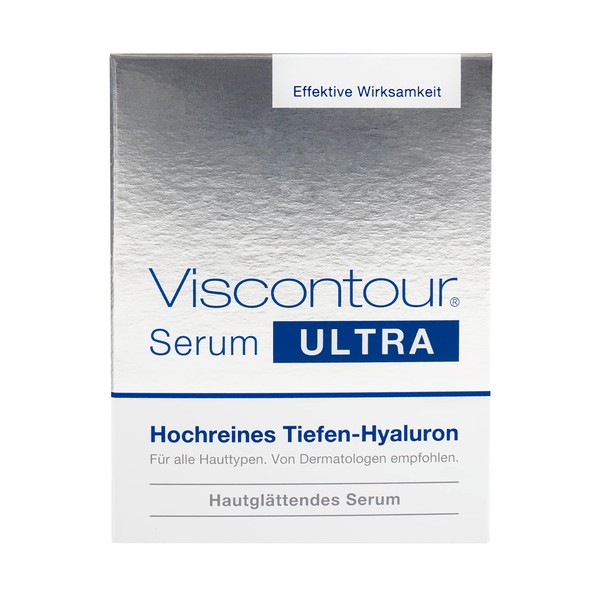 VISCONTOUR Serum Ultra - High Purity Deep Hyaluronic - Intensive Care for All Skin Types - Skin Smoothing Moisturising Serum, 20 x 1 ml Ampoules