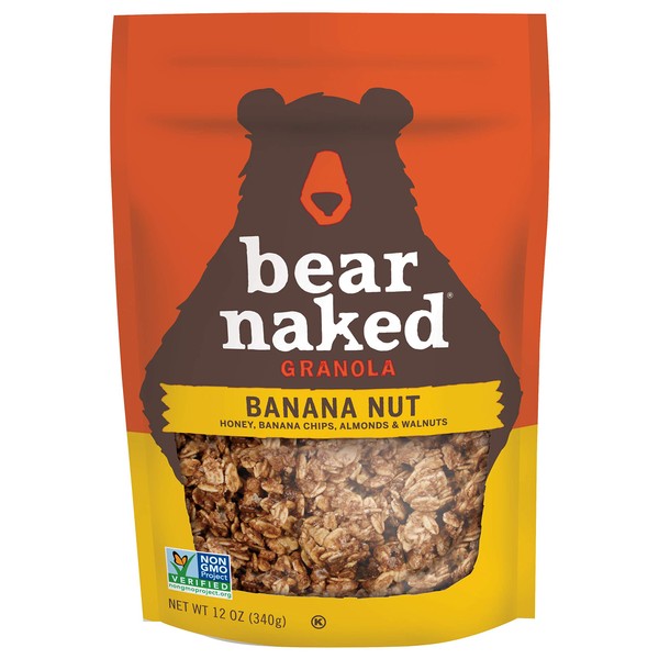 Bear Naked Granola Cereal, Vegetarian, Breakfast Snacks, Banana Nut, 12oz Bag (1 Bag)