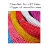 Round Plastic Rattan 2.5mm Plastic Wicker Round Faux Rattan for
