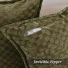 Chenille Plaid Throw Pillow Covers 18x18 Inch, Set of 2
