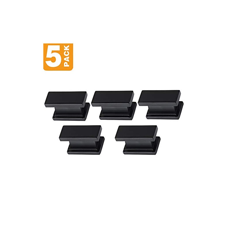 Southern Hills Black Cabinet Knobs - Pack of 5 -