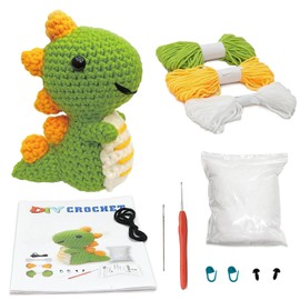 Winnsell Crochet Kit for Beginners, Crochet DIY Kit for Adults and Kids, Crocheting Knitting Kit for Beginners and Experts with Instructions Step-by-Step Video Tutorials for DIY Craft