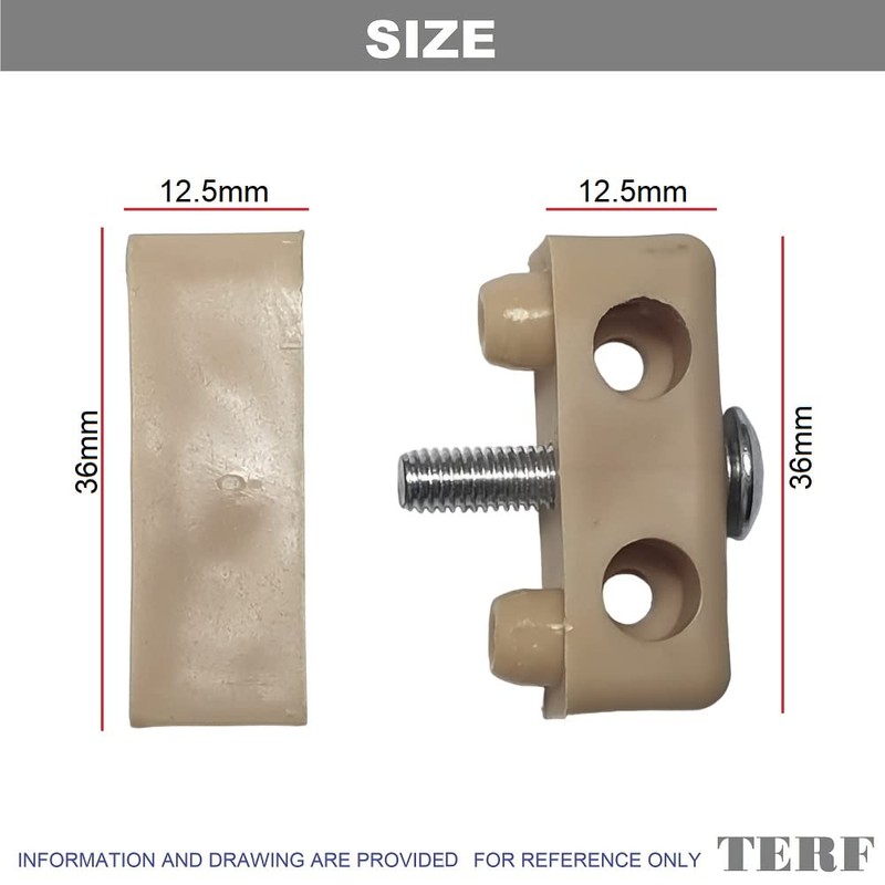 TERF® Heavy Duty Knockdown Fitting Beige Wood & Furniture Jointing