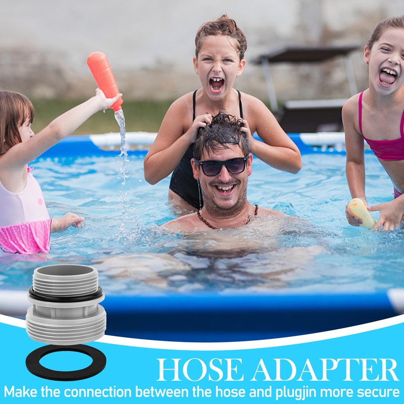 YJSDDNTY 2er Set Poolschlauch Adapter Set Poolpumpe Schlauchadapter für 40