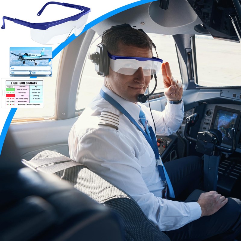 Saysurey Aviation Flight Training Glasses Adjustable View Limiting Goggles Device