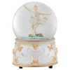 Gold and White Swan Ballerina 100MM Musical Water Globe Plays