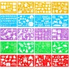 Firtink 20 Pieces Stencils Children's Christmas Painting Stencils Set Stencils