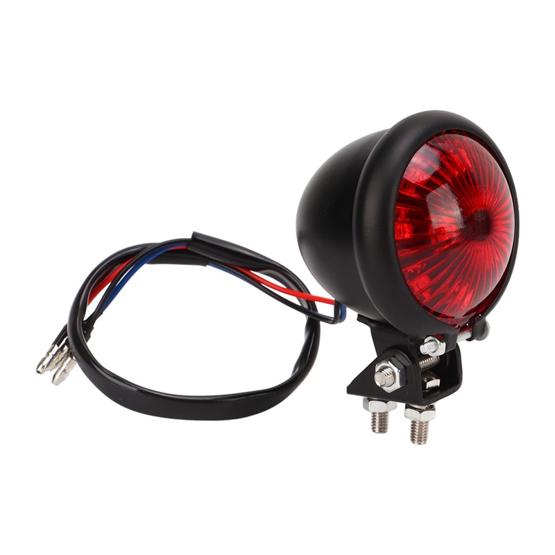 Motorcycle Retro Round LED Taillight Brake Running Light Universal for
