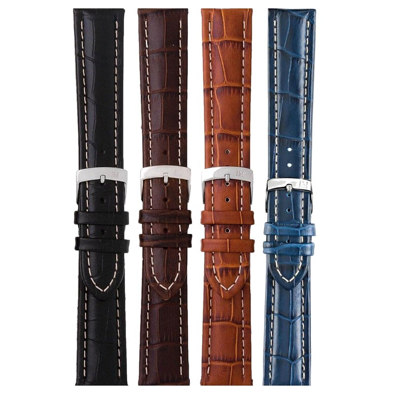 [モレラート]MORELLATO 時計バンド PLUS プラス 20mm ブラック 牛革型押し U3252 480 019