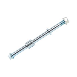 Mokuo - Eje delantero trasero de 12 mm, 185 mm, con buje de 5 mm, 20 mm, apto para motocicleta, moto, scooter, quad, ATV y minicicicletas