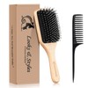 Sosoon Hair Brush, Sosoon Boar Bristle Paddle Hairbrush for Long