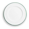 GMUNDNER KERAMIK Dessert Plate Gourmet Diameter 22 cm Green Rim