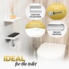 STYLWARE 2 Shelve Toilet Paper Holder with Natural Marble Shelf,