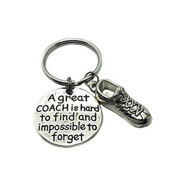 Running Coach Keychain, A Great Coach Is Hard To Find And Impossible To Forget, Cross Country Coach Gift, Track Coach Gift