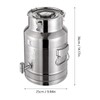 304 Stainless Steel Beverage Drink Dispenser with Spigot, Milk Can