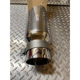 Go Rhino GRT35514 Round Exhaust Tip Polished Inlet  3.5" Outlet Diameter 5"