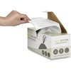 Ninestars NSTB-21-90 Extra Strong White Trash Bag w/Drawstring Closure, 21