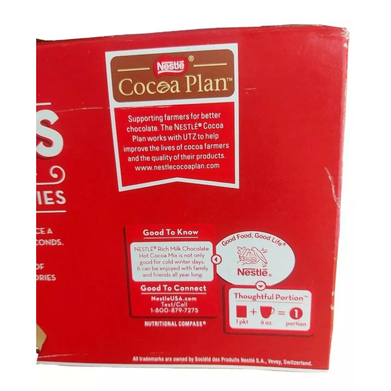 NESTLE CLASSIC RICH MILK CHOCOLATE HOT REAL COCOA MIX BOX