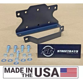 StreetRays [SR] Winch Mount Bracket Plate Kit 02-13 Bombardier & Can-Am Outlander 400 500
