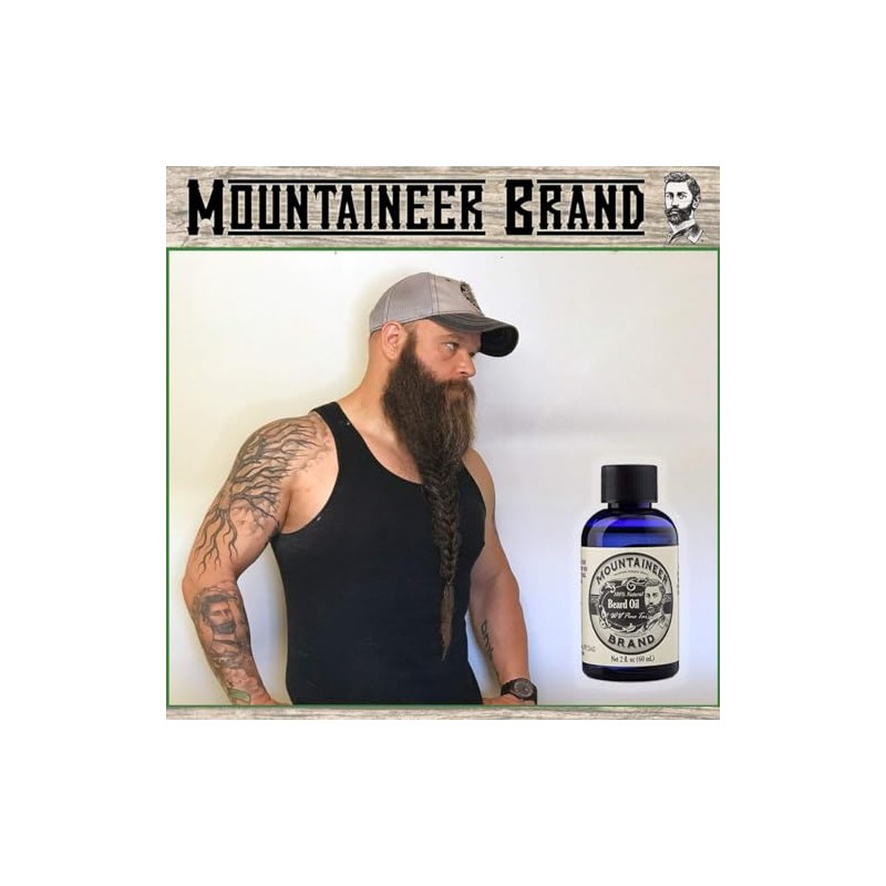 Beard Oil by Mountaineer Brand (2oz) | Barefoot (Unscented) |