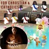 Draupnir 120Pcs Black Little Jesus Figures
