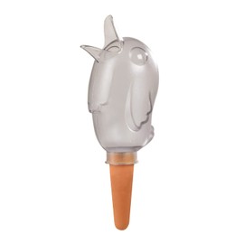 Scheurich Bördy S Water Dispenser, 5 x Clear, 90 ml Capacity, Watering Ball Small with Clay Base, Water Dispenser Plants and Flowers, Terracotta Handle