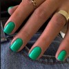 Modelones Green Press on Nails, Spring Easter Short Square Fake