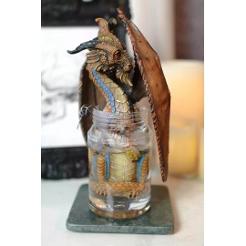 Cocktail Spirit Drunken Moonshine Liquor Dragon Statue Fantasy Decor Figurine